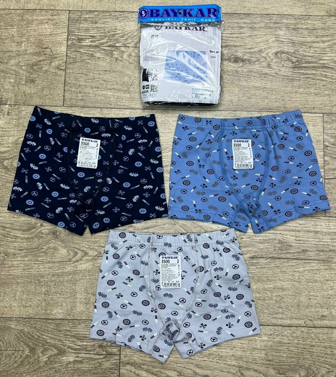 комплект трусов-боксеров для мальчиков baykar,комплект трусов боксеры baykar 3 шт,комплект трусов боксеры baykar,боксеры для мальчика baykar,трусы боксеры для мальчика