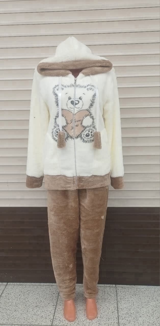 теплая пижама,пижама с медведями,пижама с мишками,костюм теплый женский домашний пижама плюшевая urya+,пижама женская теплая