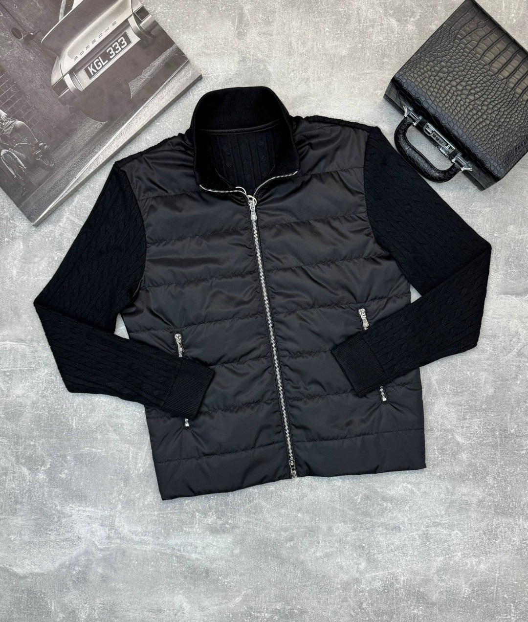 мужская демисезонная куртка с трикотажными рукавами,демисезонная куртка,брендовые куртки,куртка,легкая куртка