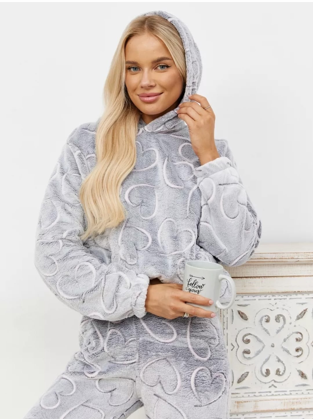 пижама со штанами теплая домашняя с капюшоном сити текс,пижама теплая,пижама сити текс,пижама женская теплая,пижама женская