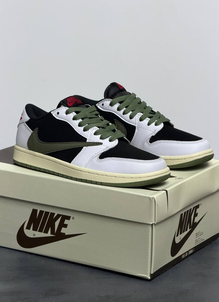 кроссовки travis scott x air jordan 1 low olive,кроссовки nike air jordan 1 low x travis scott,nike air jordan 1 low travis scott,кроссовки nike air jordan 1 low x travis scott цвет зеленый,кроссовки