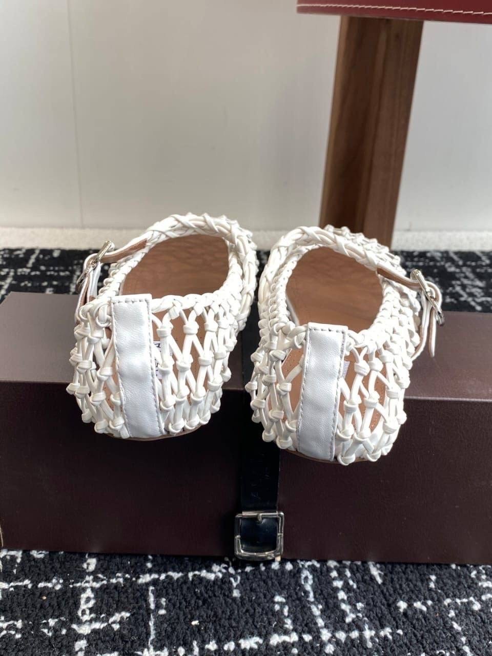плетеные балетки,,alaia балетки,балетки женские,босоножки chanel