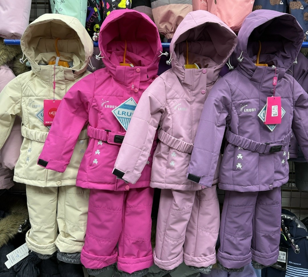 зимний костюм для девочек,комплект верхней одежды threea,зимние костюмы,демисезонные костюмы,комплект верхней одежды uki kids размер 92 фиолетовый