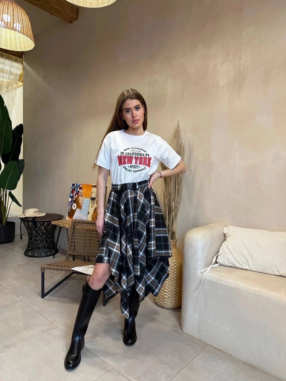 юбка в клетку,юбка,юбка стильная,клетчатая юбка,модная юбка