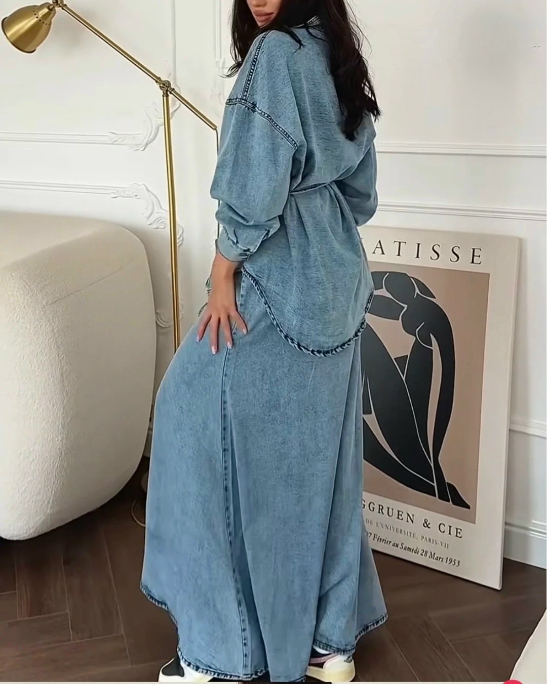 джинсовый костюм женский с юбкой,джинсовый костюм женский,джинсовый костюм с юбкой,костюм с длинной юбкой джинсовый kano,джинсовые костюмы