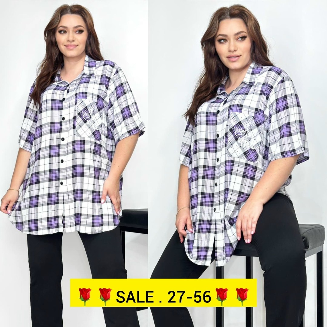 рубашка в клетку большие размеры,туника рубашка,рубашка,,рубашка женская