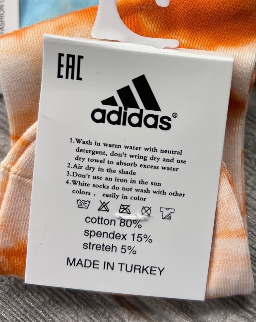 носки adidas,adidas tie dye,носки adidas originals crew mid-cut,носки,носки модная