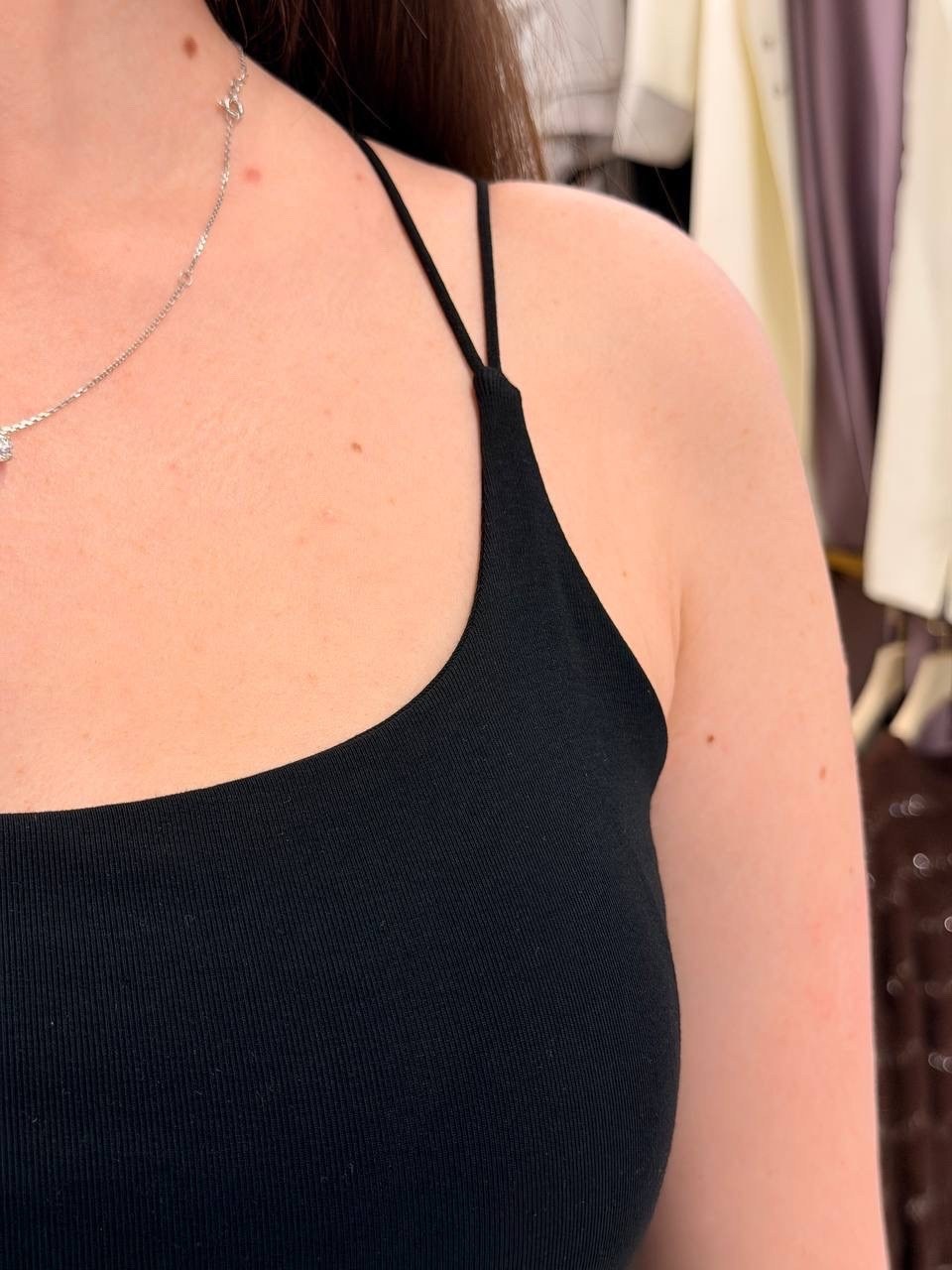 женская майка,майка на тонких бретельках женская,топ женский,майка на бретельках,белая женская майка