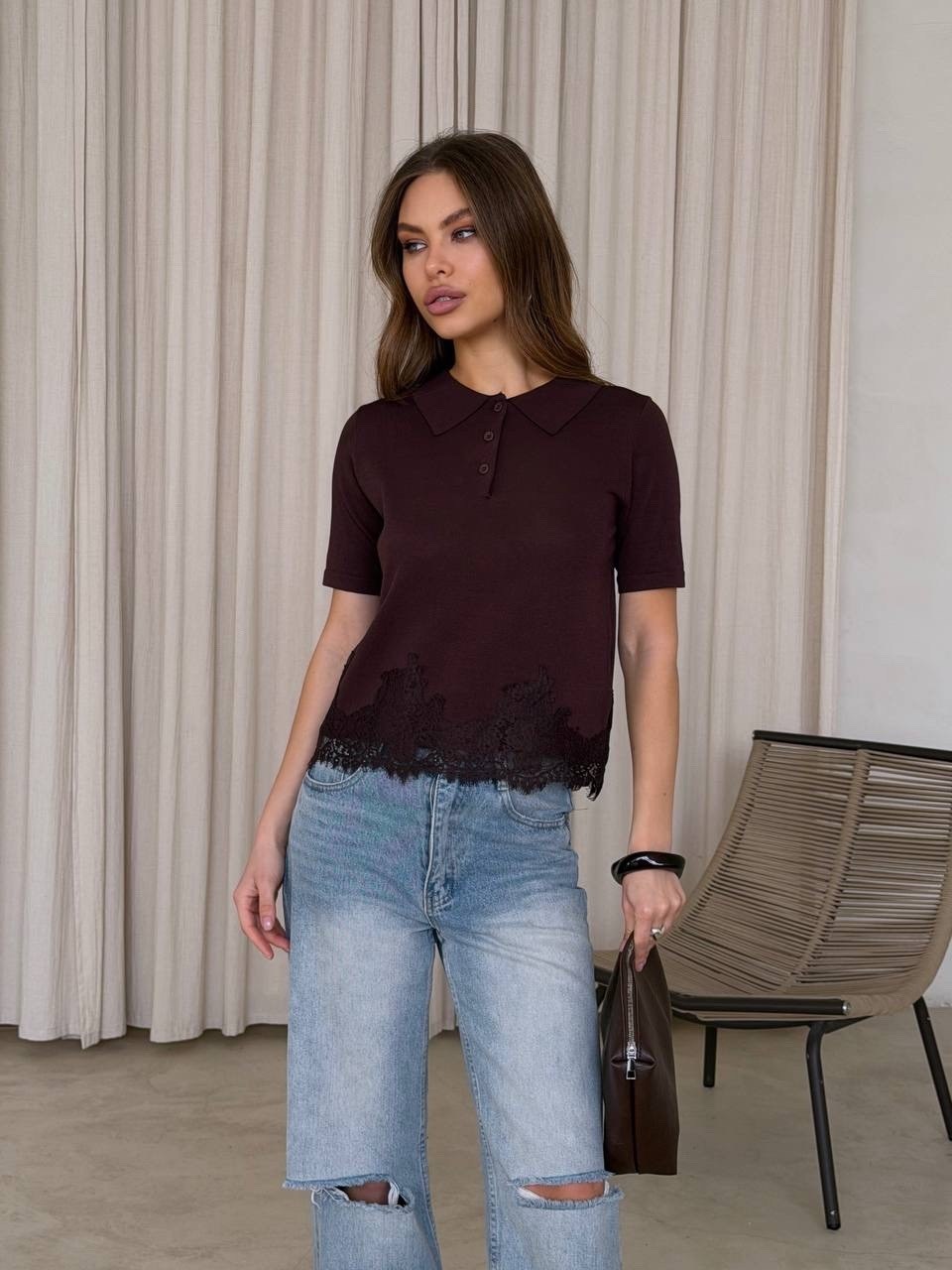 женская кофта,стильная кофта,женский джемпер поло,джемпер,джемпер поло