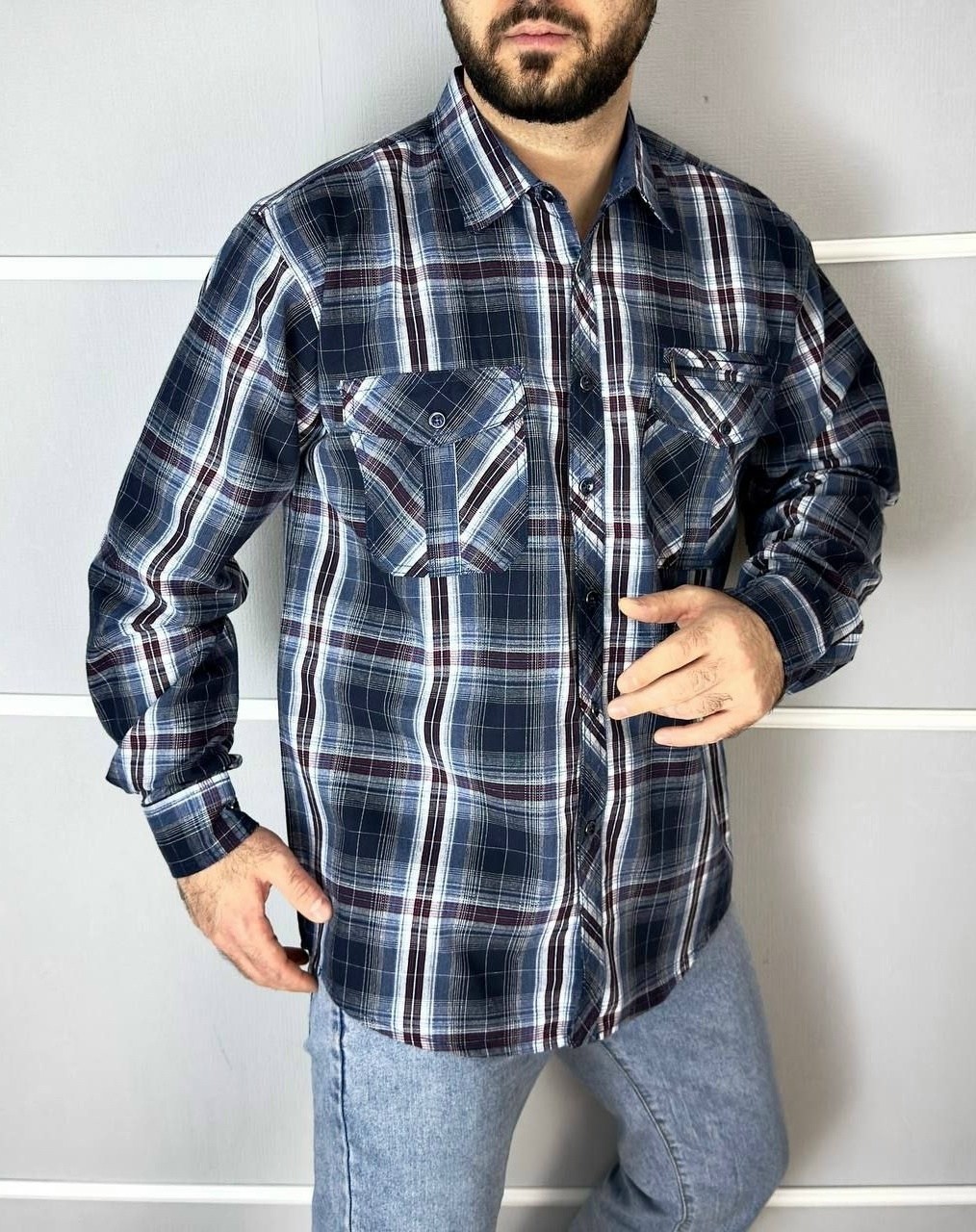 рубашка мужская,рубашка рубашка мужская,теплая рубашка в клетку westhero 122052187,рубашка,рубашка мужская в клетку