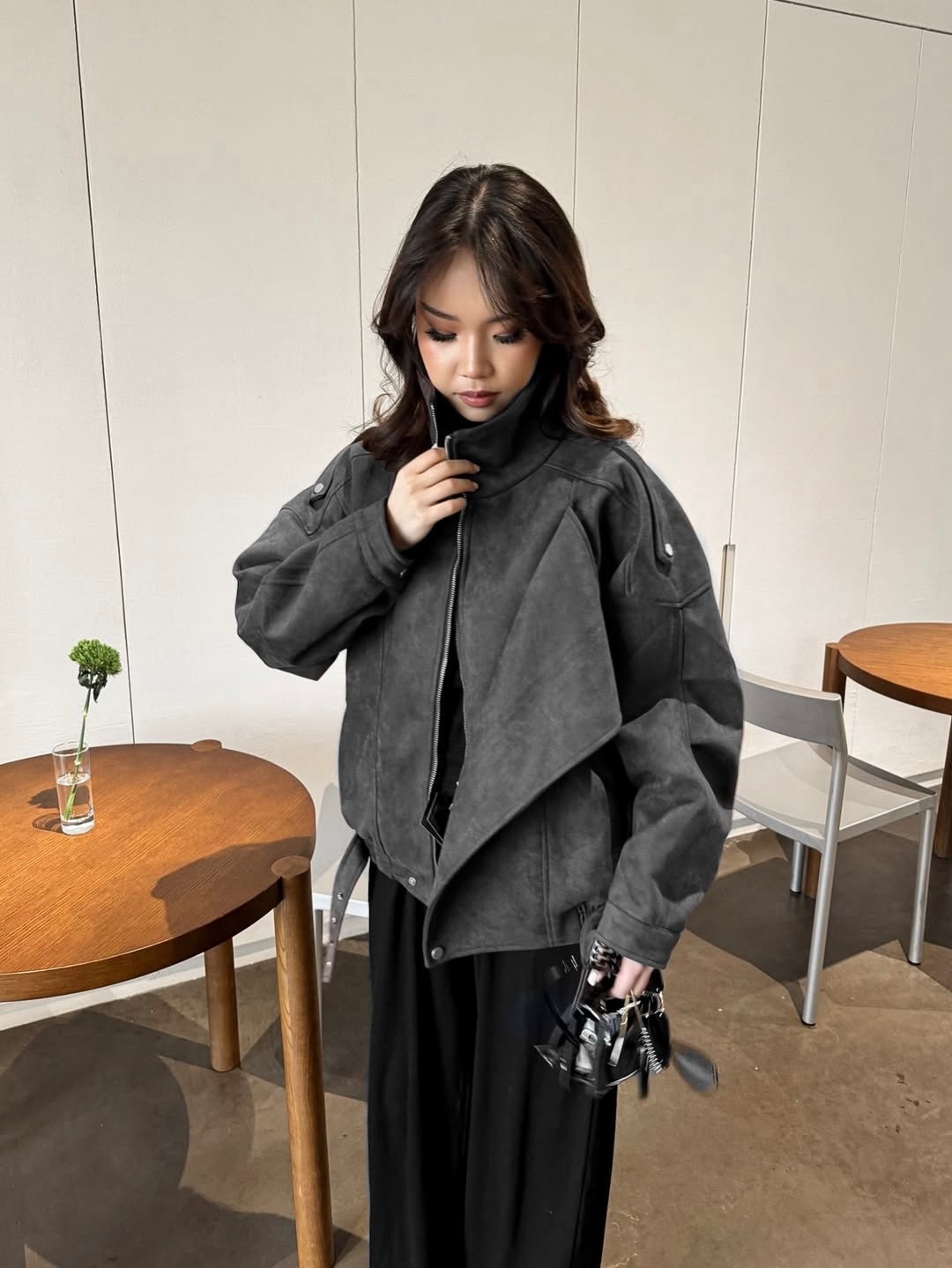 повседневная куртка,стиль корейский,кожаная куртка,женская куртка,кожаная куртка женская