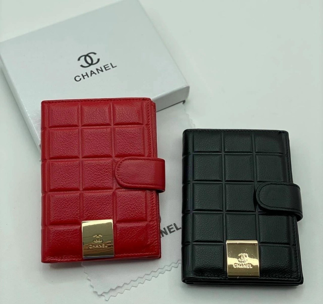 обложка на паспорт chanel,обложка для автодокументов,chanel кошелек,кожаная обложка на паспорт,кошелек визитница