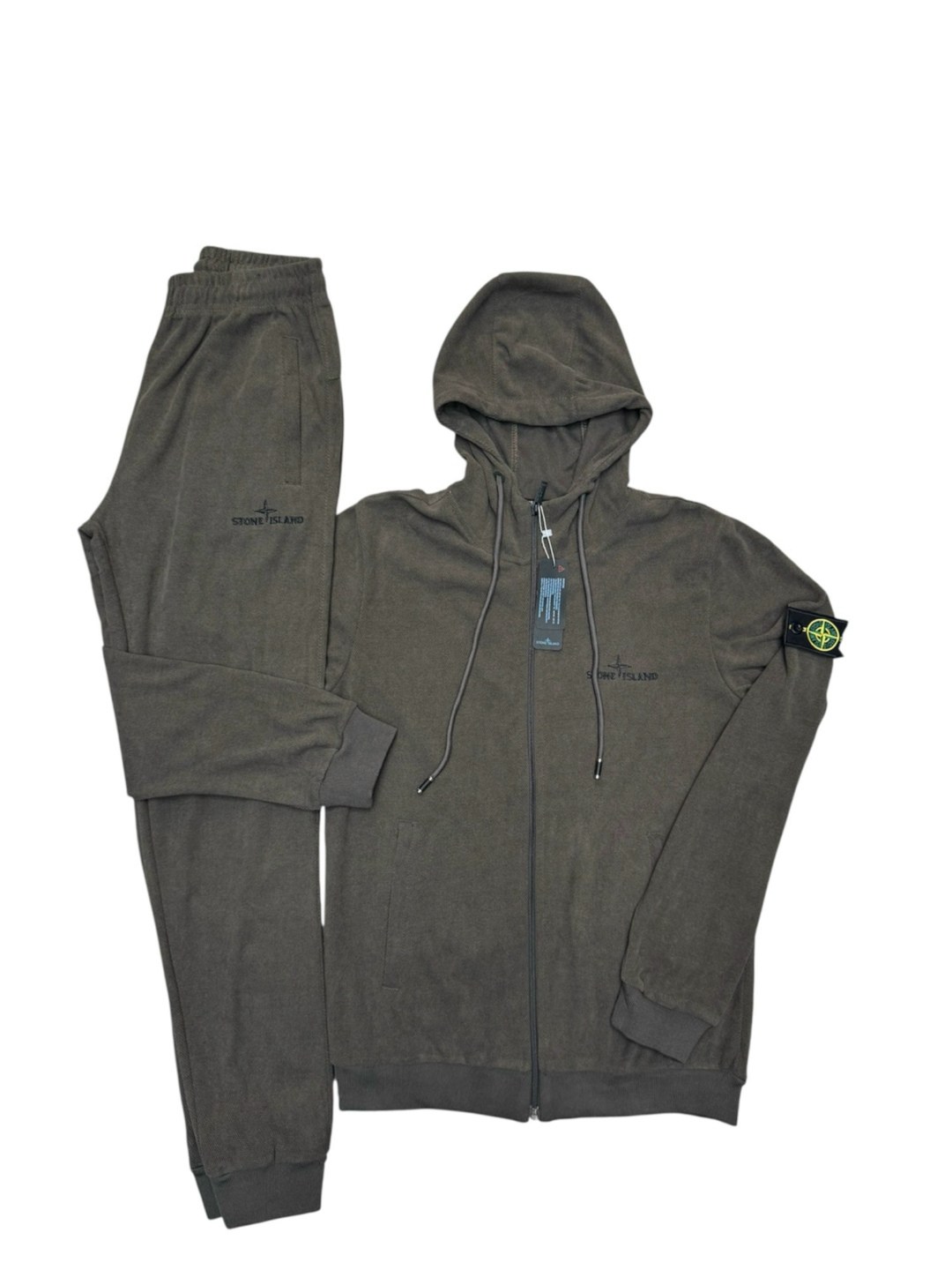 костюм спортивный stone island,спортивный костюм stone island мужской на флисе,зип худи stone island,серо-голубая толстовка с патчем stone island,stone island