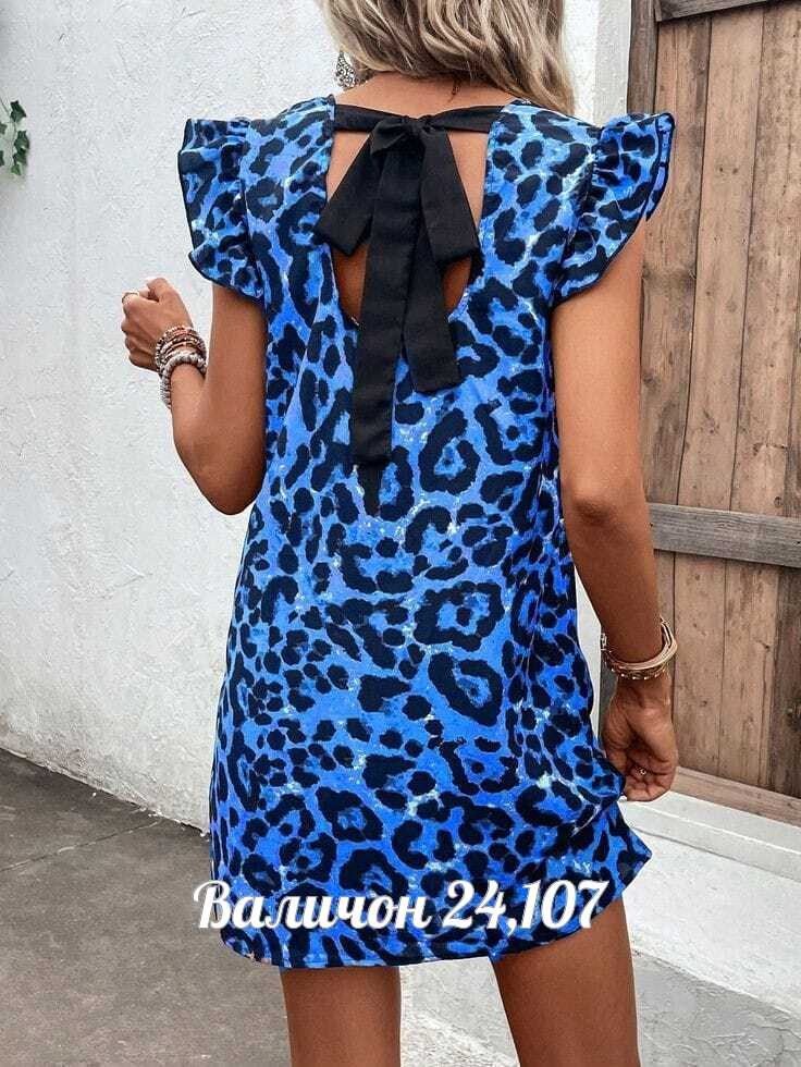 ,платье с леопардовым принтом,платье женской,сток одежда,платья
