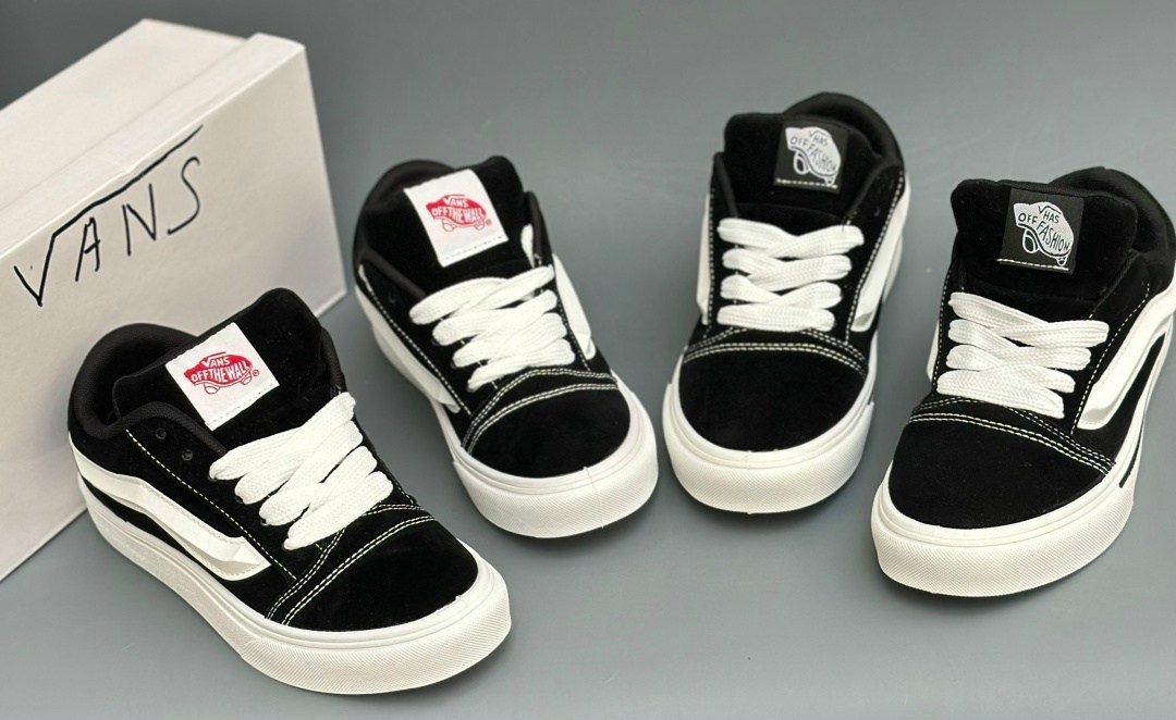 ,кроссовки vans knu skool,кроссовки кеды vans knu school вансы дутые черные,vans knu skool black white,кеды vans