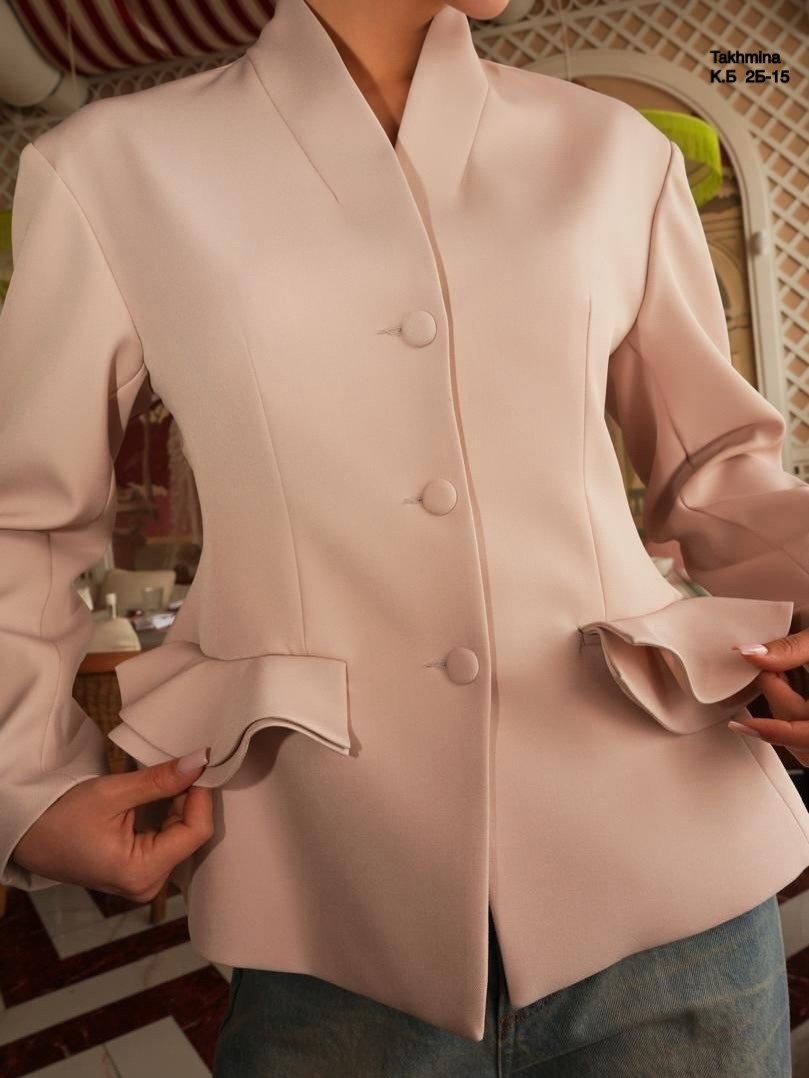 жакет зеленый,жакет с баской,пиджак зеленый,женский жакет,жакеты