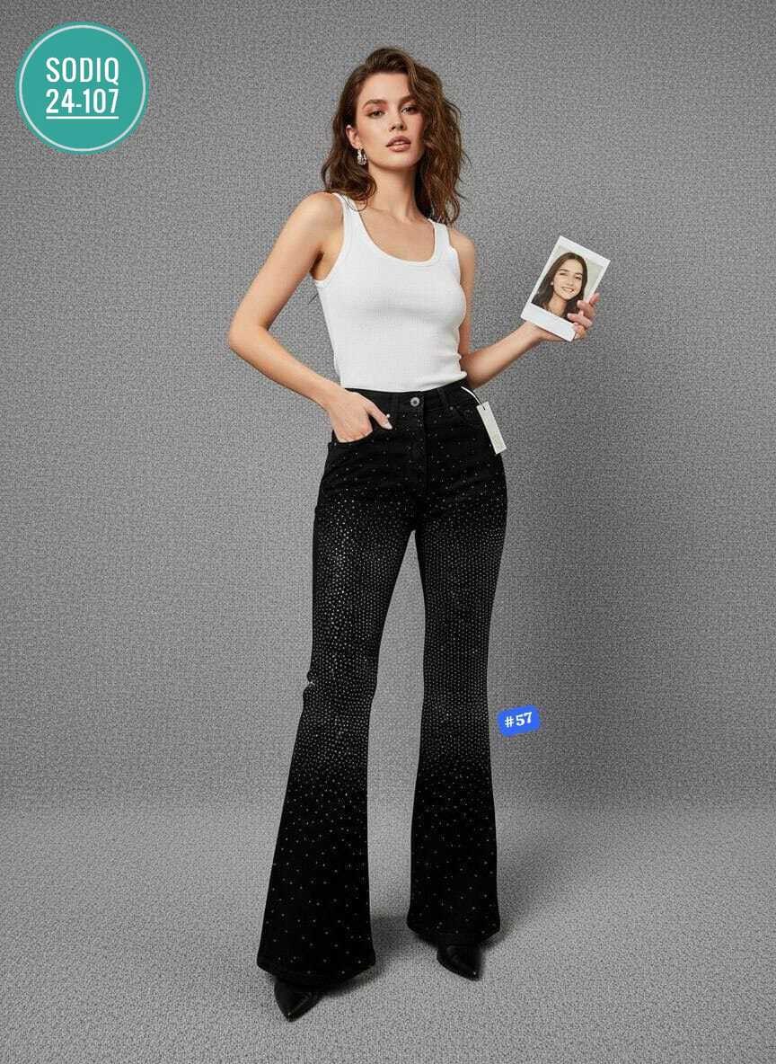 джинсы клеш женские,брюки женские клеш,джинсы женские клеш с высокой посадкой,брюки клеш,джинсы со стразами