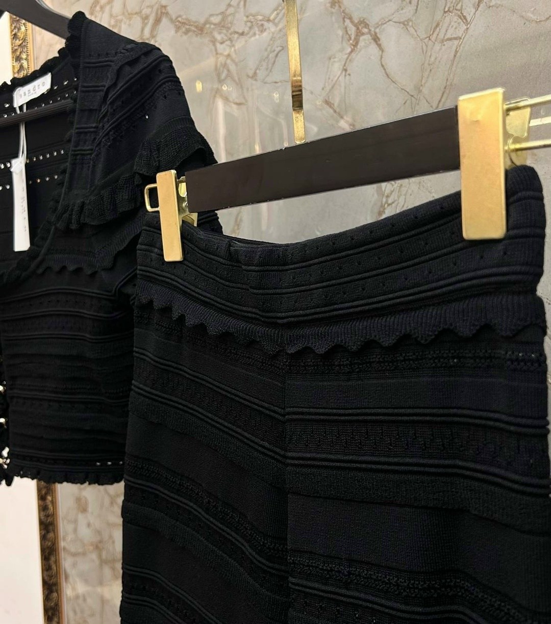 модные костюмы,вязаная юбка,вязаные костюмы,костюм с юбкой,вязанный костюм с юбкой