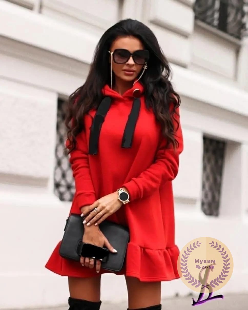 платье женское теплое,теплое платье,платье туника,платье женское с оборкой,платье женской