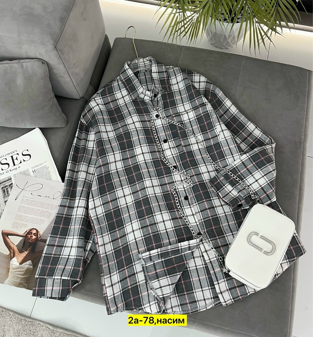 рубашка женская оверсайз в клетку,рубашка женская в клетку,рубашка оверсайз в клетку betrendy wear,рубашка в клетку,рубашка оверсайз клетка