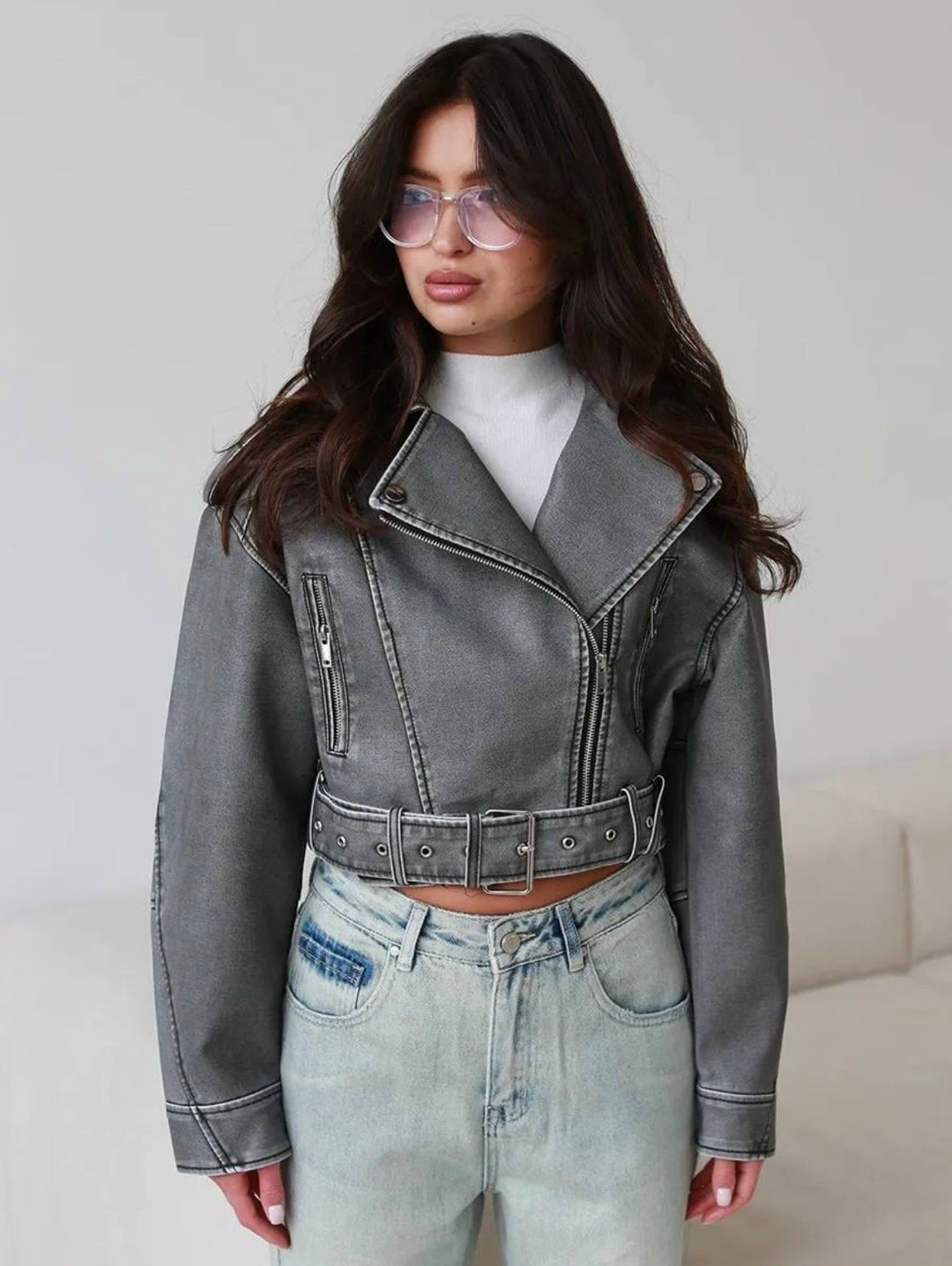 куртка косуха оверсайз,кожаная косуха оверсайз,косуха винтажная кожаная куртка серая оверсайз mony,косуха винтажная куртка кожаная oversize серая monyken,кожаная куртка женская оверсайз