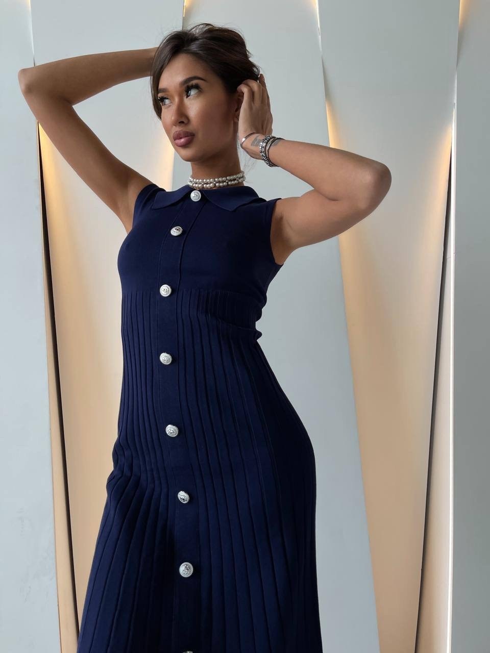 трикотажное платье,стильное платье,женское платье,платье с пуговицами,платье