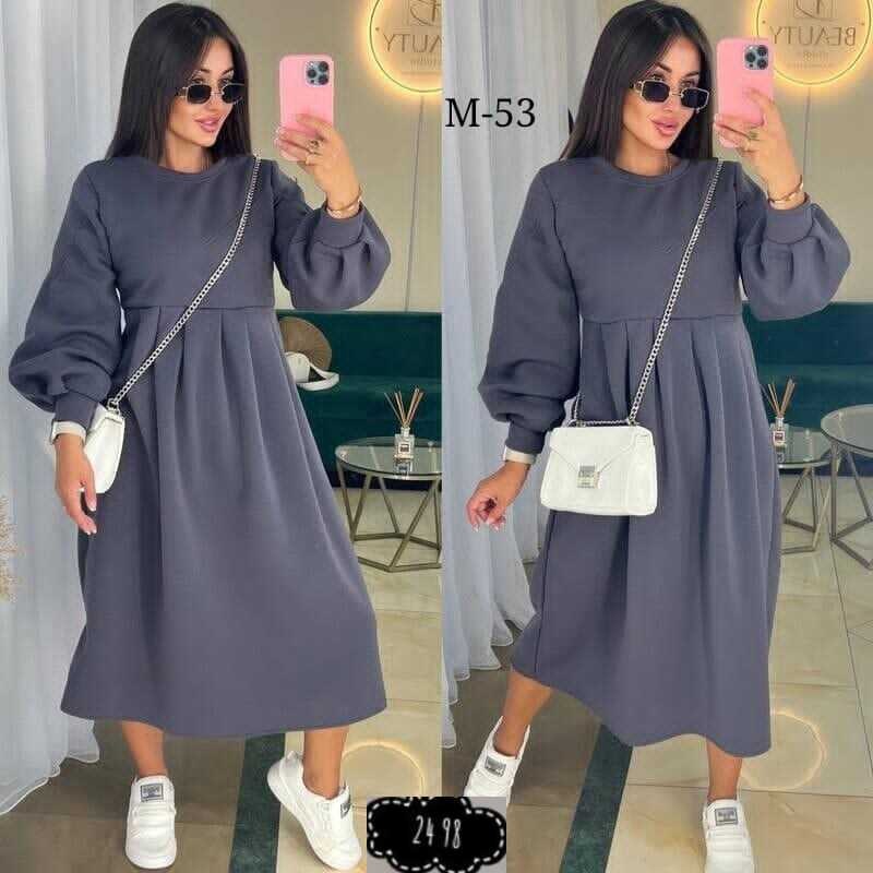 теплое платье оверсайз,платье свободного кроя,платье теплое,платье на флисе,трикотажное платье миди