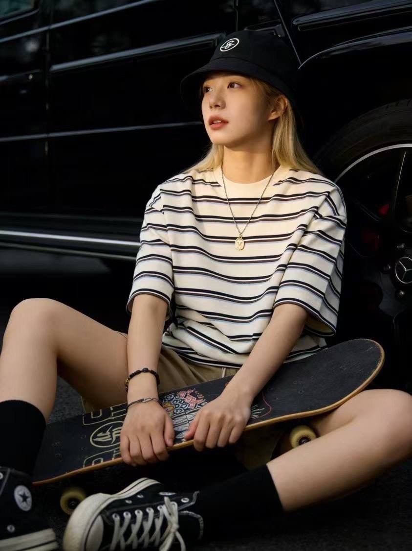 футболки мужские,футболка с полосками,мужская футболка оверсайз,полосатая футболка с короткими рукавами,мужская оверсайз футболка в полоску