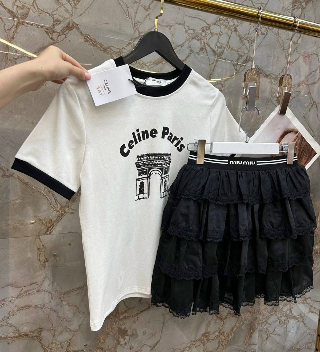 стильные костюмы,юбка с оборками,костюм женский,одежда комплект,одежда для женщин