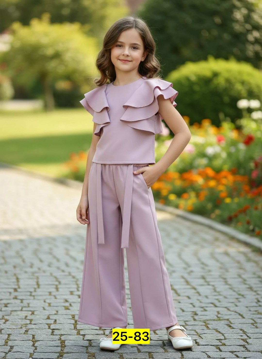 праздничный брючный костюм для девочки,нарядный брючный костюм для девочки 10 лет,костюм брючный,костюм нарядный с брюками палаццо,костюм нарядный с брюками палаццо на выпускной голубой