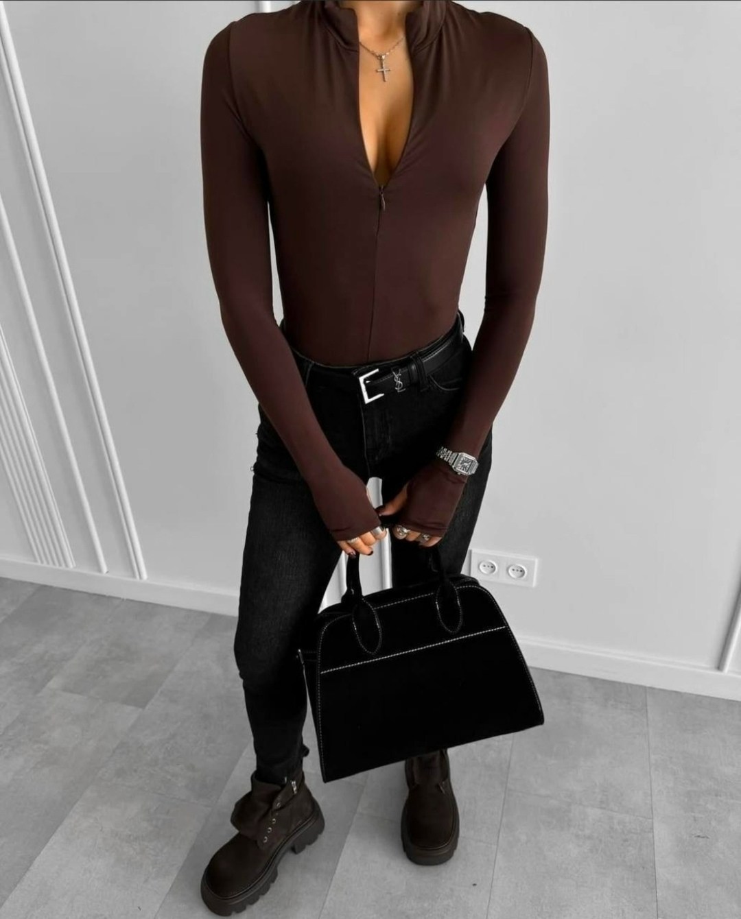 женское боди с длинным рукавом на молнии happyfox,боди женское с длинным рукавом,женское боди с длинным рукавом на молнии,девушка,модели