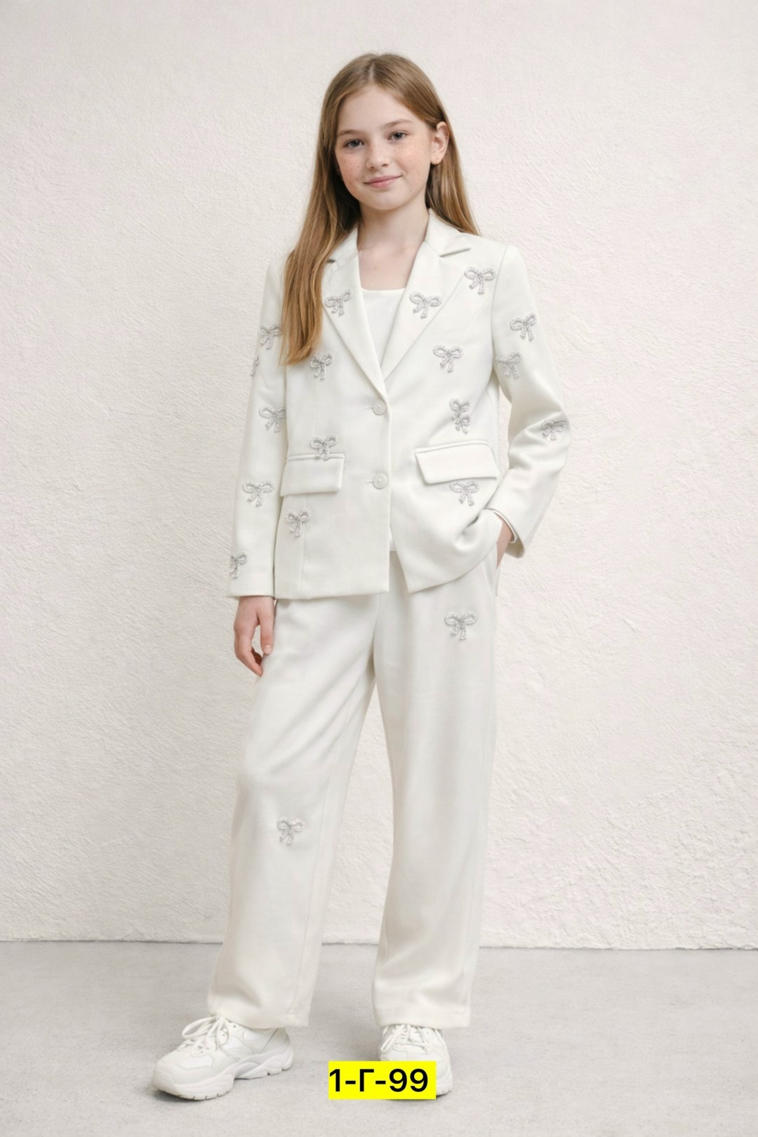 брючный костюм,костюм классический,брючный костюм для девочек,жакет для девочки,жакет молочный