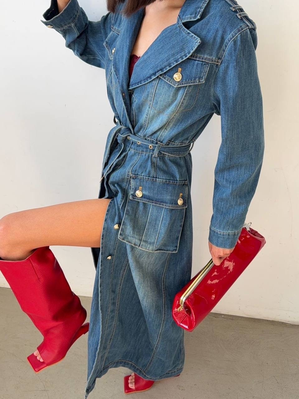 джинсовый плащ,джинсовый тренч,джинсовое пальто,джинсовый плащ женский