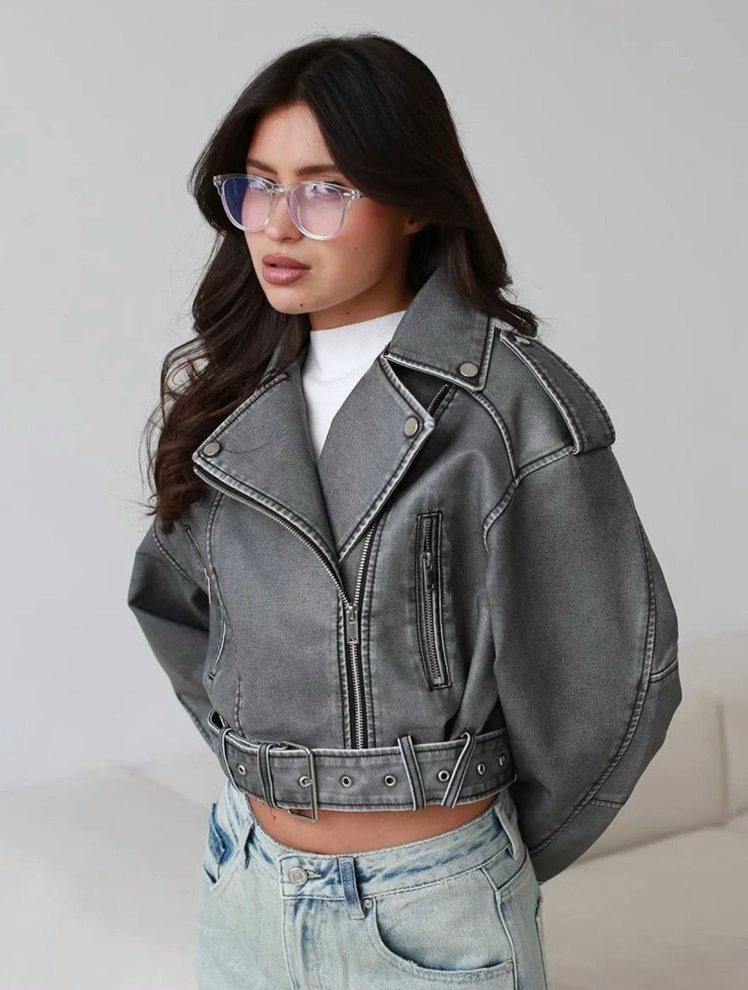 куртка косуха оверсайз,кожаная косуха оверсайз,косуха винтажная кожаная куртка серая оверсайз mony,косуха винтажная куртка кожаная oversize серая monyken,кожаная куртка женская оверсайз