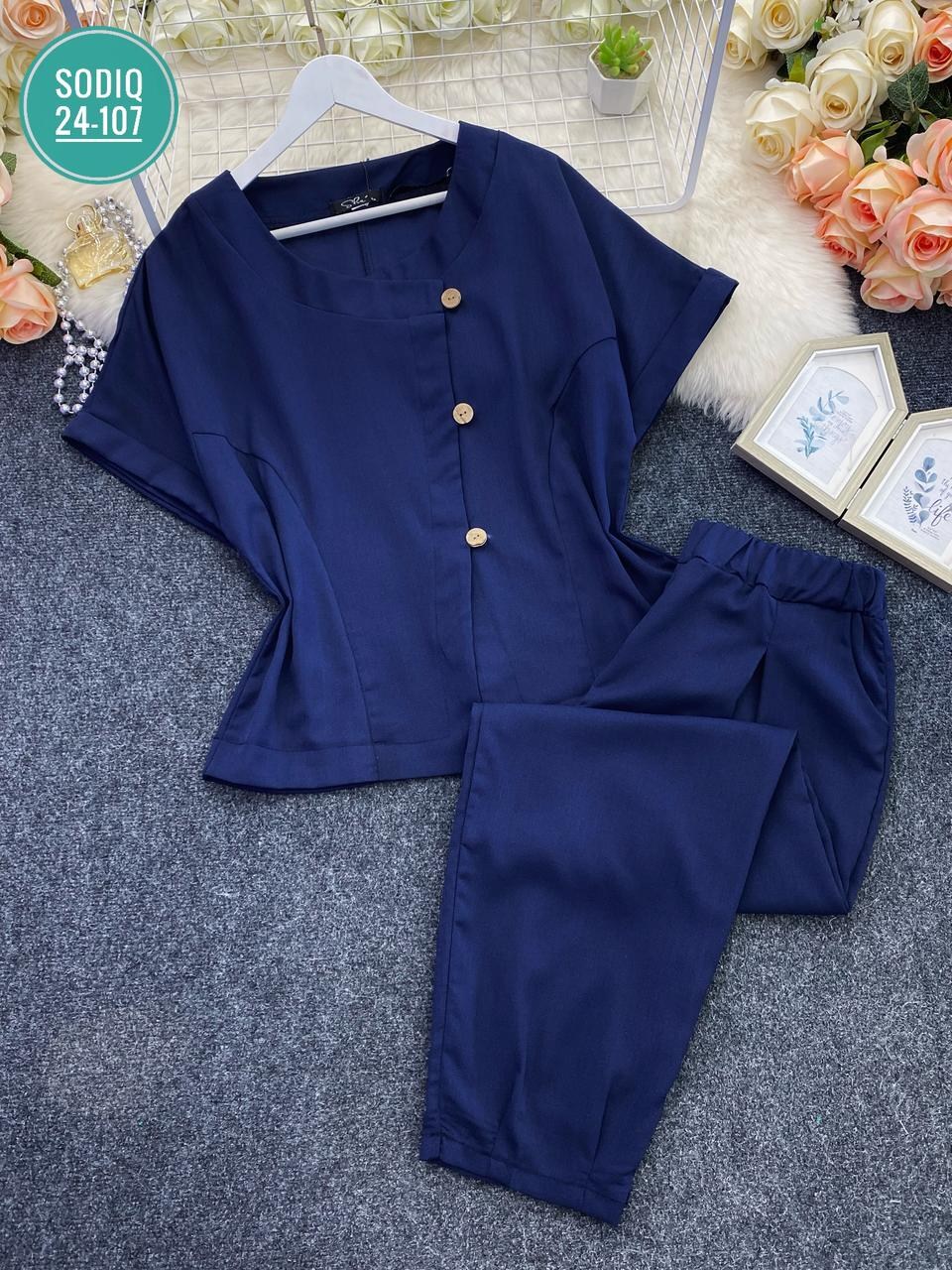 брючный костюм michel chic 1337/1 мохито,летние костюмы женские,летний брючный костюм,костюм michel chic арт 1337 корич,женские брючные костюмы