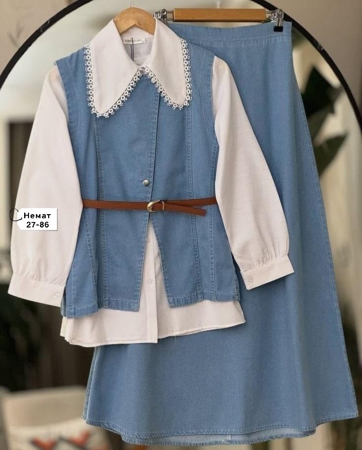 джинсовые костюмы,стильная одежда,одежда модная,джинсовый жилет