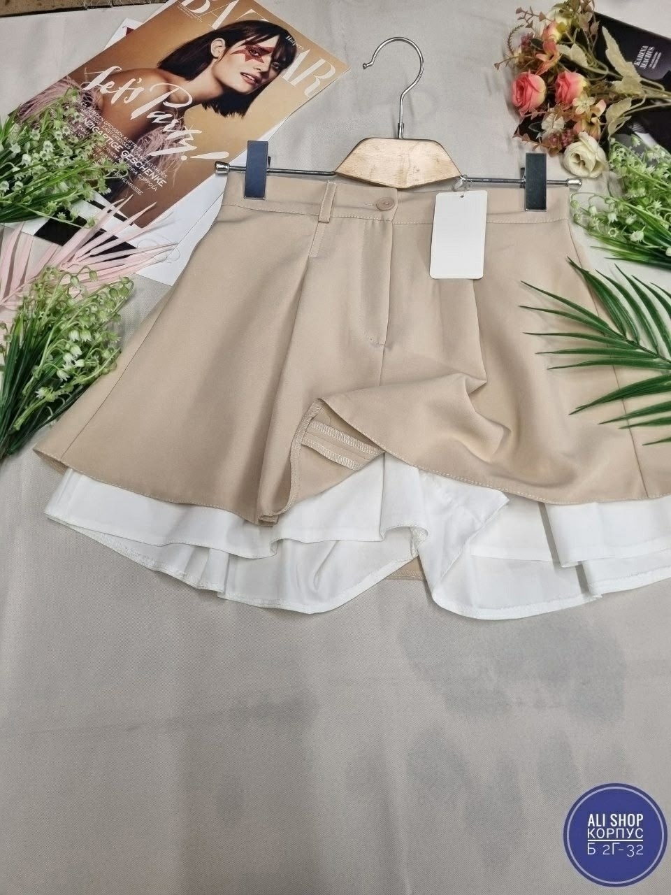 юбка-шорты женская короткая мини 42-48 черный,юбка шорты женская,юбка мини,юбка,юбка с шортиками внутри