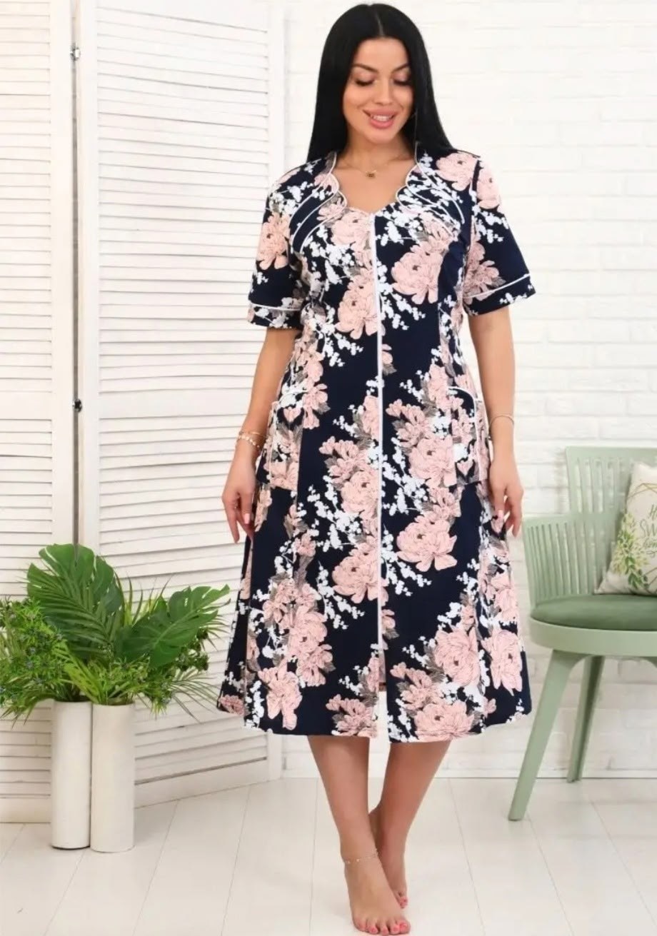 халат женский домашний на молнии,халат женский домашний,женские халаты,домашний халат на молнии,женский халат на молнии