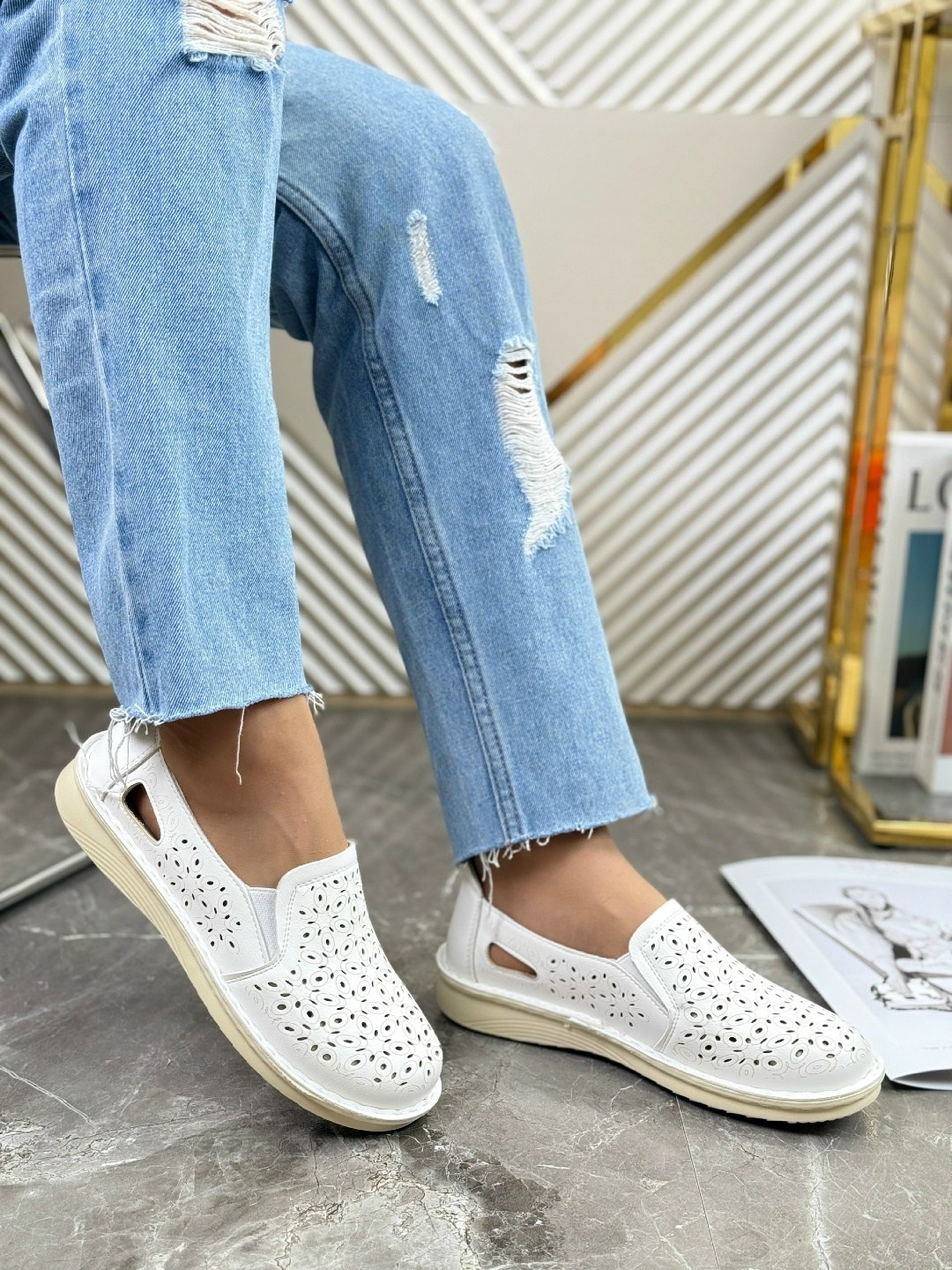 слипоны женские,,женские мокасины,слипоны с перфорацией женские,слипоны с перфорацией