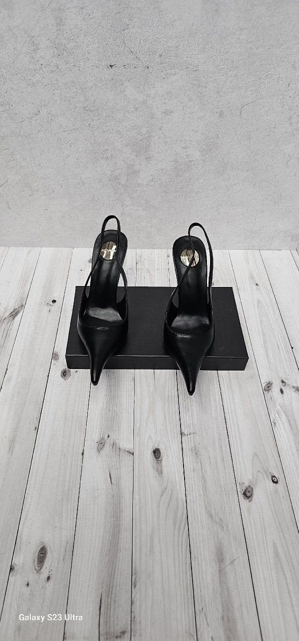 туфли saint laurent,туфли-лодочки saint laurent lee slingback из лакированной кожи,yves saint laurent туфли,saint laurent туфли-лодочки blake из лакированной кожи с открытой пяткой,