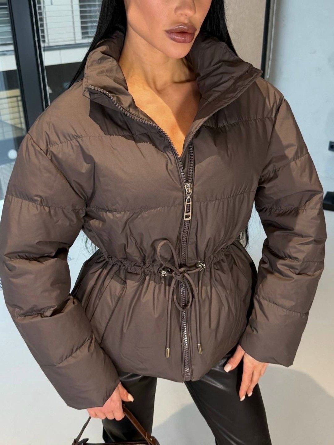 объемный пуховик,куртка стильная,куртка модная,куртка повседневная,женская зимняя куртка