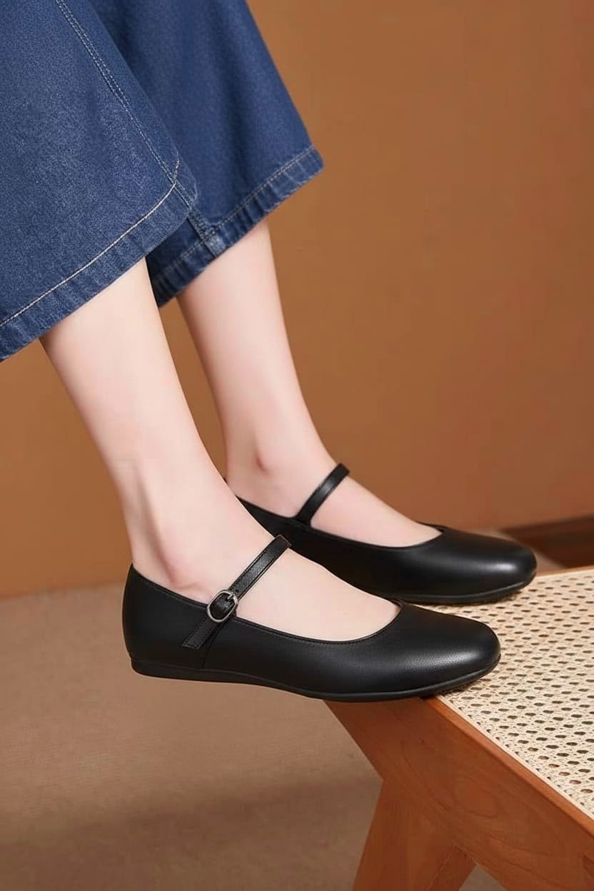 ,туфли мэри джейн кожа,женские туфли на плоской подошве,женская ,туфли для женщин