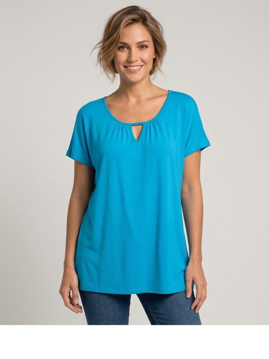 базовая футболка ulla popken,футболка ulla popken shirt цвет mintgrün,женская кофта,туника повседневная,туника женская