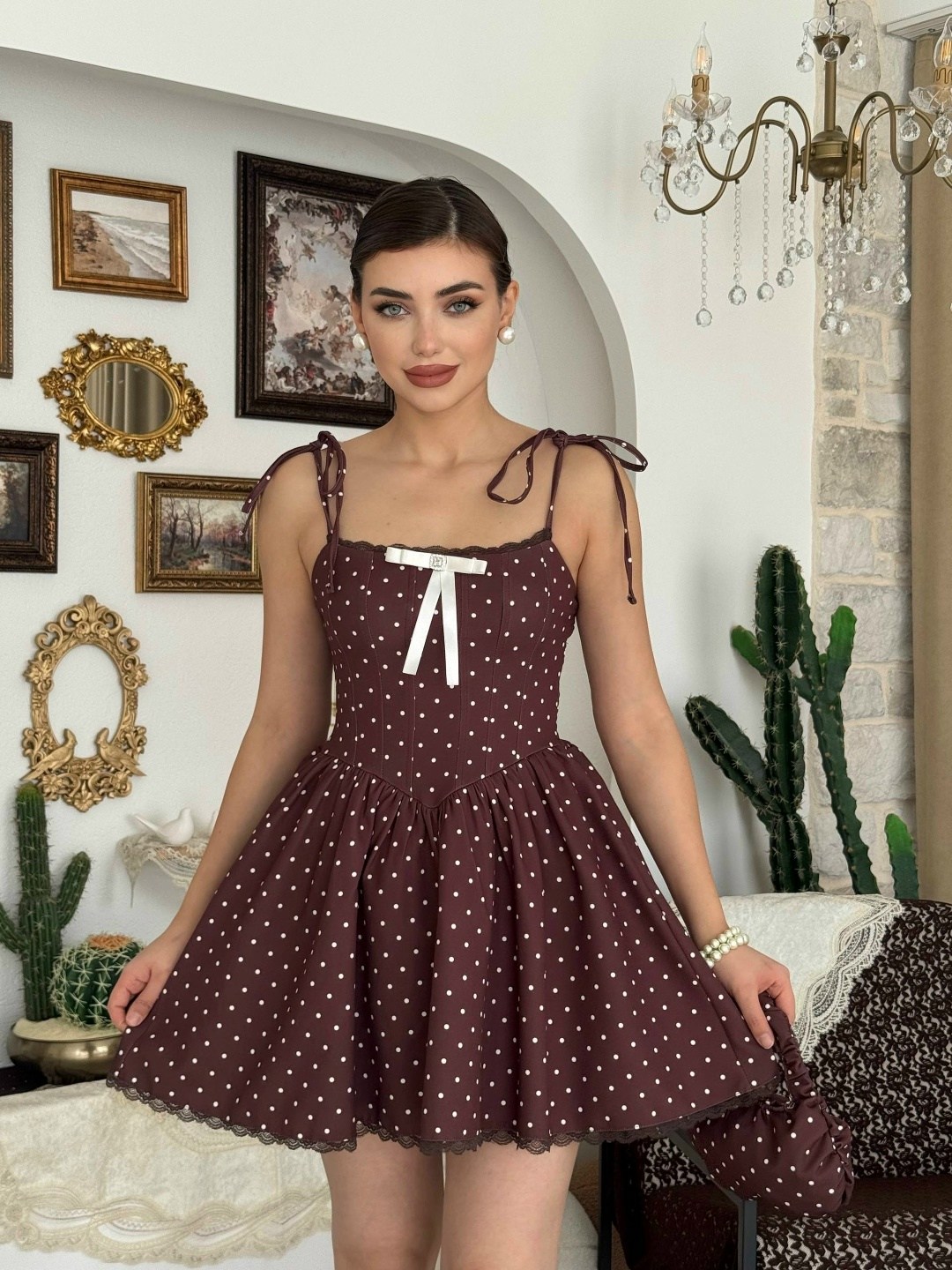 платья мини,платье на бретелях,платье с горошками,платье стиль,короткие платье