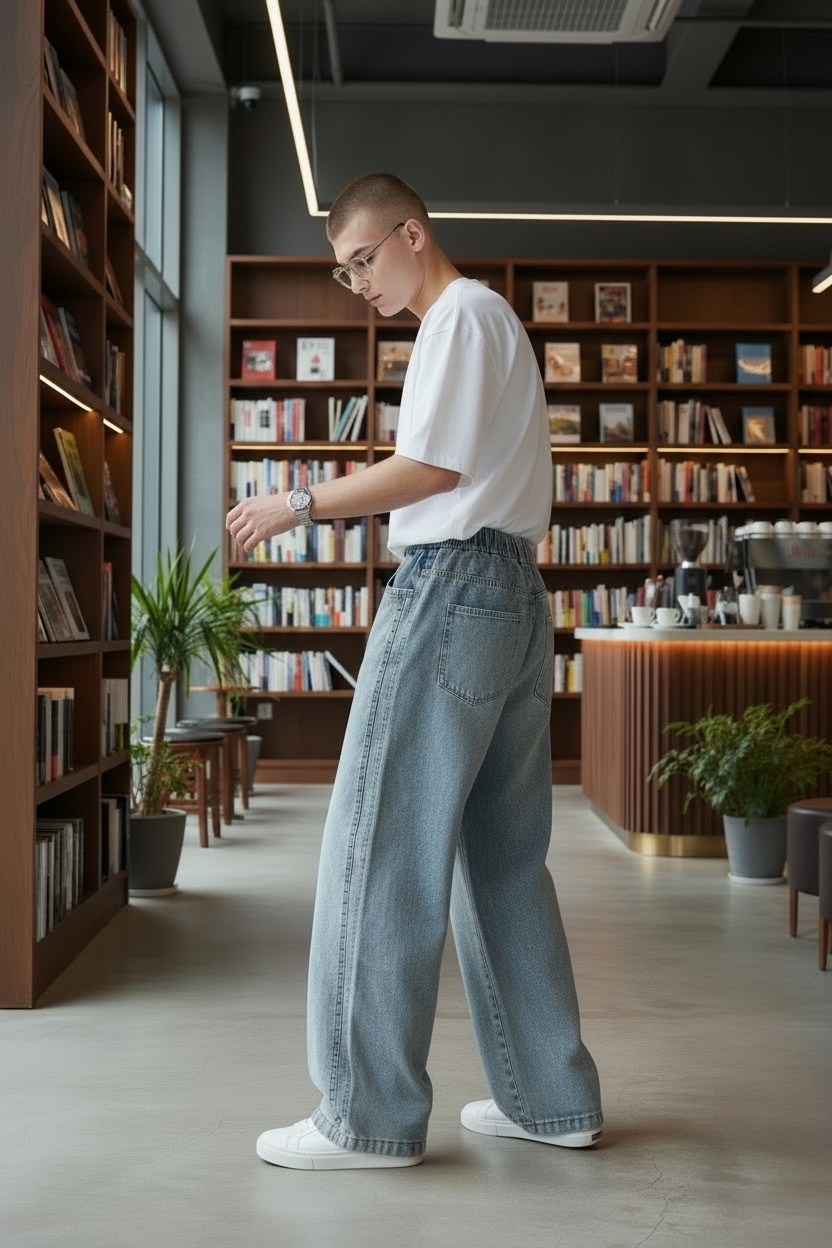 джинсы широкие брюки,джинсы оверсайз,широкие мужские джинсы,мешковатые джинсы,мужские мешковатые джинсы