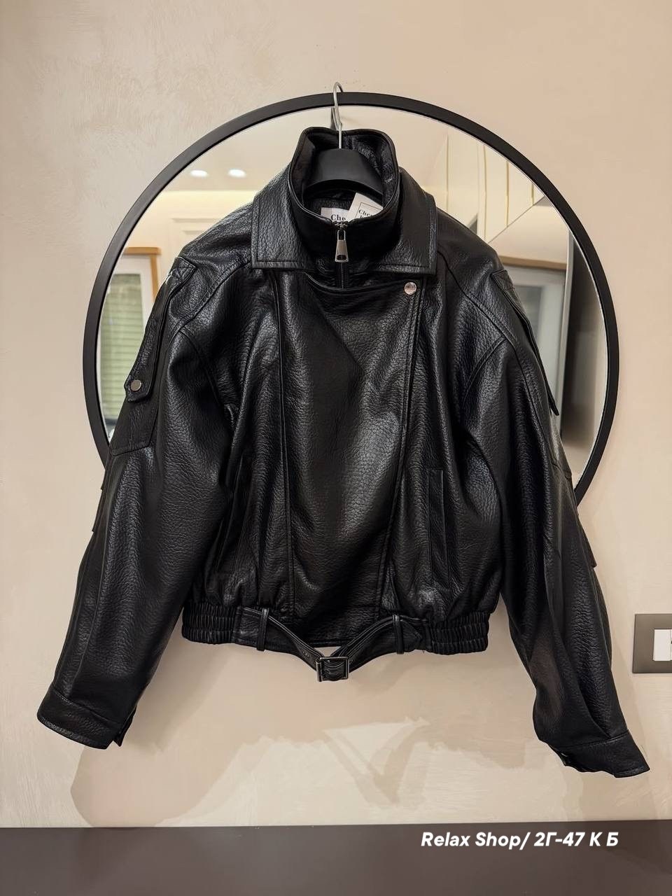 кожаная куртка,куртка-косуха из искусственной кожи оверсайз zarina,женская кожаная куртка,куртка косуха,куртка-косуха из искусственной кожи оверсайз