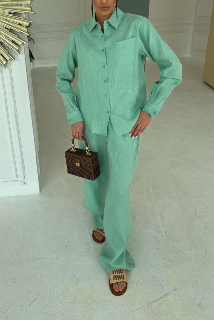 мятный костюм женский,костюм классический,костюм классический женский,брючный костюм летний,стильные костюмы