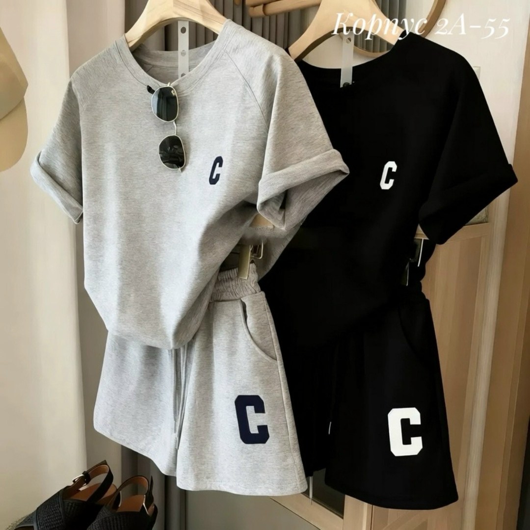 женские летние спортивные костюмы,костюм женский с шортами,костюм женский футболка и шорты,летний повседневный костюм,комплект одежды женские