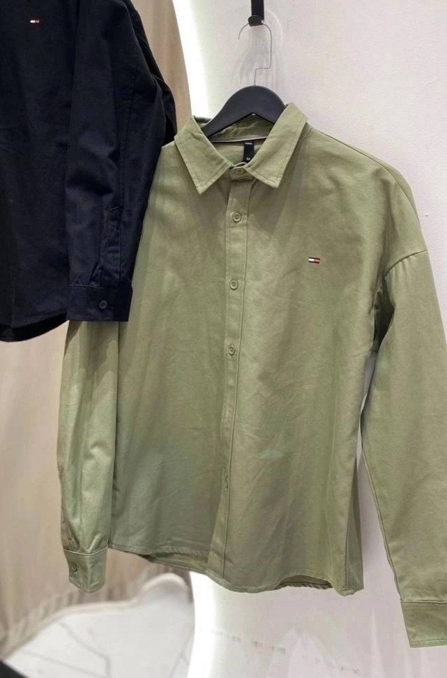 мужские рубашки,рубашка tommy hilfiger,рубашка повседневная,рубашка,оливковая рубашка