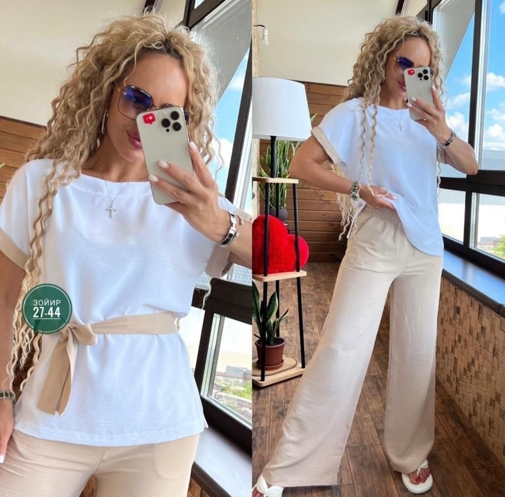 брючный летний костюм,костюм двойка женская,костюм женский,костюм женский летний,костюм свободного кроя